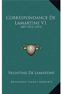 Correspondance De Lamartine V1