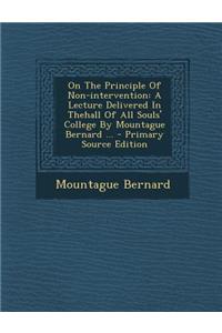 On the Principle of Non-Intervention