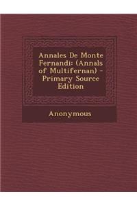 Annales de Monte Fernandi