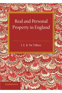 History of the Legislation Concerning Real and Personal Property in England