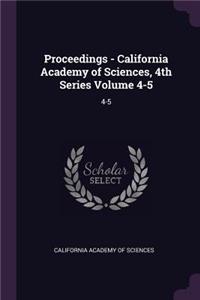 Proceedings - California Academy of Sciences, 4th Series Volume 4-5