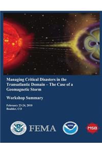 Managing Critical Disasters in the Transatlantic Domain - The Case of a Geomagnetic Storm (Workshop Summary)