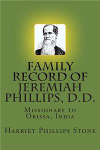 Family Record of Jeremiah Phillips, D.D.