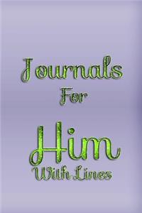 Journals For Him With Lines