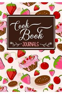 Cook Book Journals: Blank Recipe Cookbook Journal V2