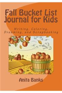 Fall Bucket List Journal for Kids