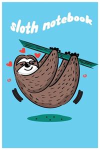 sloth composition notebook