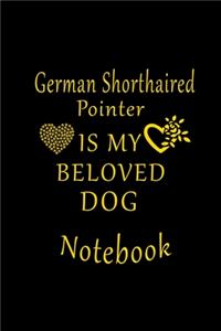 German Shorthaired Pointer Is My Beloved Dog Notebook