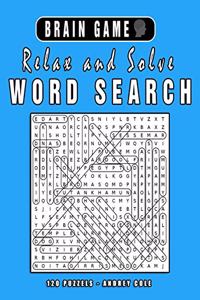 Brain Game Relax And Solve Word Search
