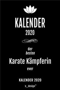 Kalender 2020 für Karate Kämpfer / Karate Kämpferin