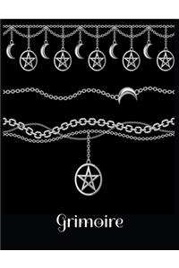 Grimoire: Grimoire - keep track of your rituals and spells in this easy to follow template diary - click look inside! Great Gift for any Wiccan MaGes Druids o