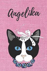 Angelika Notizbuch Katze / Malbuch / Tagebuch / Journal / DIN A5 / Geschenk
