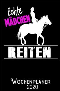 Echte Mädchen Reiten - Wochenplaner 2020