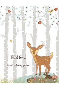 Quiet Forest Keepsake Memory Journal