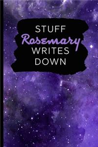 Stuff Rosemary Writes Down