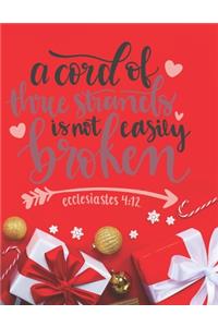 A Cord of Three Strands is Not Easily Broken Ecclesiastes 4