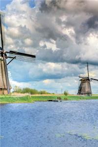 Windmills in Kinderdijk Dutch Netherlands Journal
