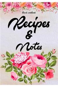 Blank Cookbook Recipes & Notes