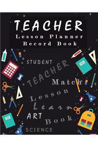 Teacher Lesson Planner Record Book