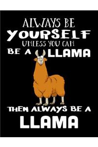 Always Be Yourself Unless You Can Be A Llama Then Always Be A Llama