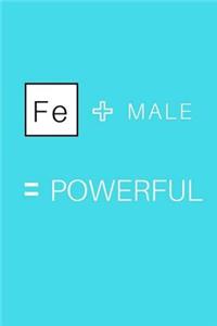 Female Equals Powerful: (6 X 9) Tiffany Blue Writing Journal, 100 Pages, Smooth Glossy Cover