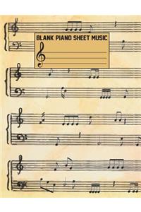 Blank Piano Sheet Music