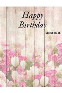 Happy Birthday Guest Book