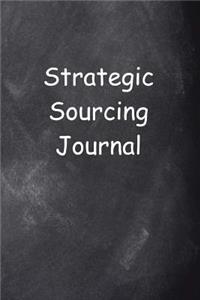 Strategic Sourcing Journal Chalkboard Design