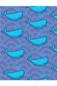 cute whale sketchbook
