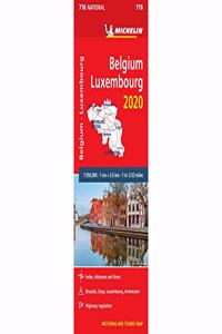 Belgium & Luxembourg 2020 - Michelin National Map 716