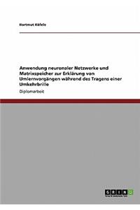 Anwendung neuronaler Netzwerke und Matrixspeicher zur Erklärung von Umlernvorgängen während des Tragens einer Umkehrbrille