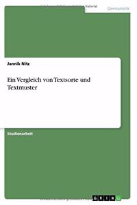 Ein Vergleich von Textsorte und Textmuster