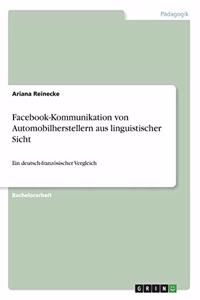 Facebook-Kommunikation von Automobilherstellern aus linguistischer Sicht