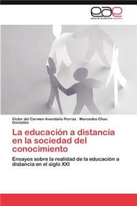 educación a distancia en la sociedad del conocimiento