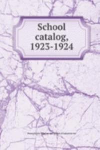 School catalog, 1923-1924