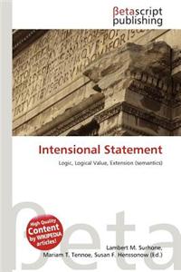Intensional Statement
