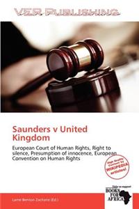 Saunders V United Kingdom
