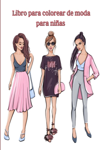Libro para colorear de moda para niñas
