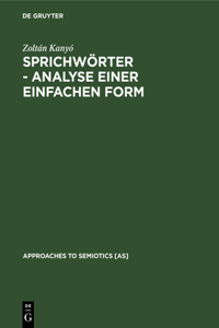 Sprichwörter - Analyse Einer Einfachen Form