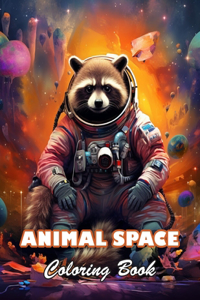 Animal Space Coloring Book