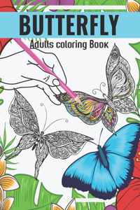 Butterfly Adults Coloring Book