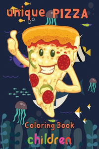 unique pizza coloring book children