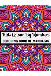 Kids Colour By Numbers Coloring Book Of Mandalas