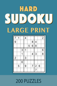 Hard Sudoku Large Print 200 Puzzles