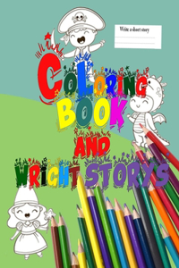 coloring book and wright story