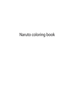 Naruto coloring book
