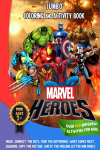 Marvel Heroes Jumbo Coloring And Activity Book