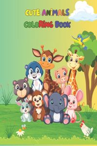 Cute Animals Coloring Book