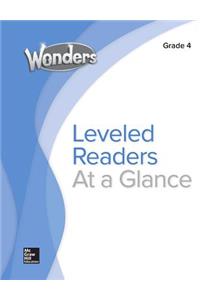 Wonders Balanced Literacy Leveled Reader Chart, Grade 4