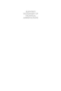 Elsevier's Dictionary of Technical Abbreviations